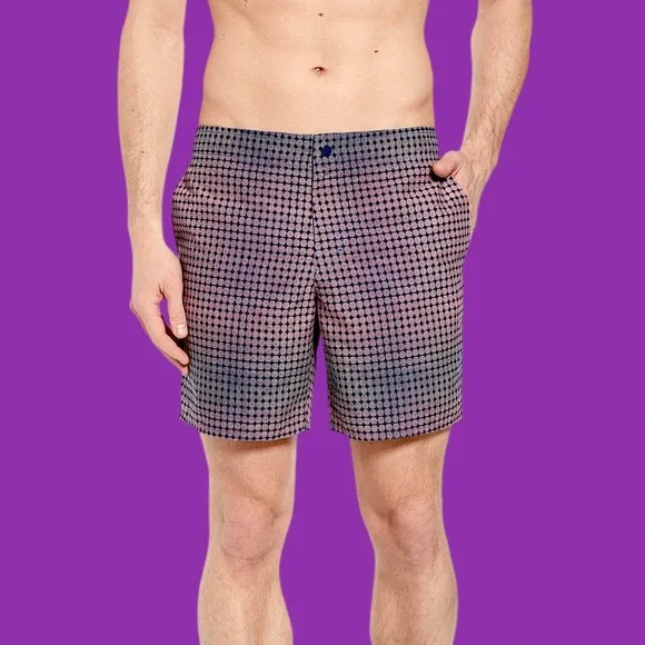 Zachary Prell Arroyo Circle Print Swim Trunks NWT - Picture 1 of 13